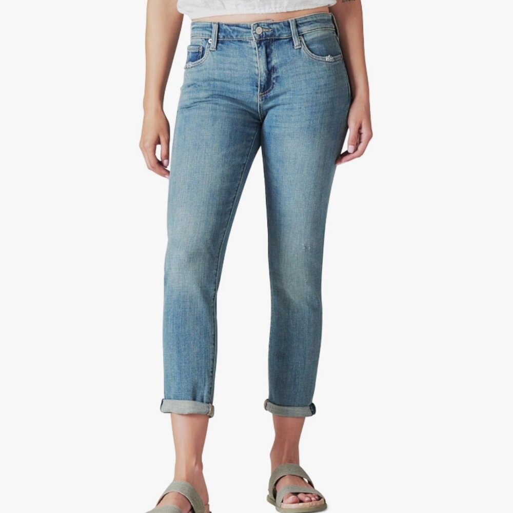 NWT ~ Lucky Brand Sienna Slim Boyfriend Jeans  32W x 27L